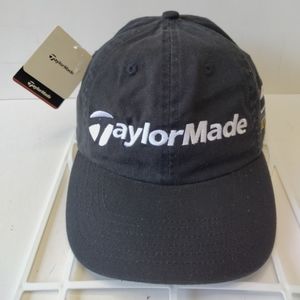 Taylormade Hat Cap Strapback Black R5 Hundred Series Adjustable New w/Tags VTG